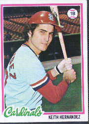 1978 Topps Baseball Cards      143     Keith Hernandez